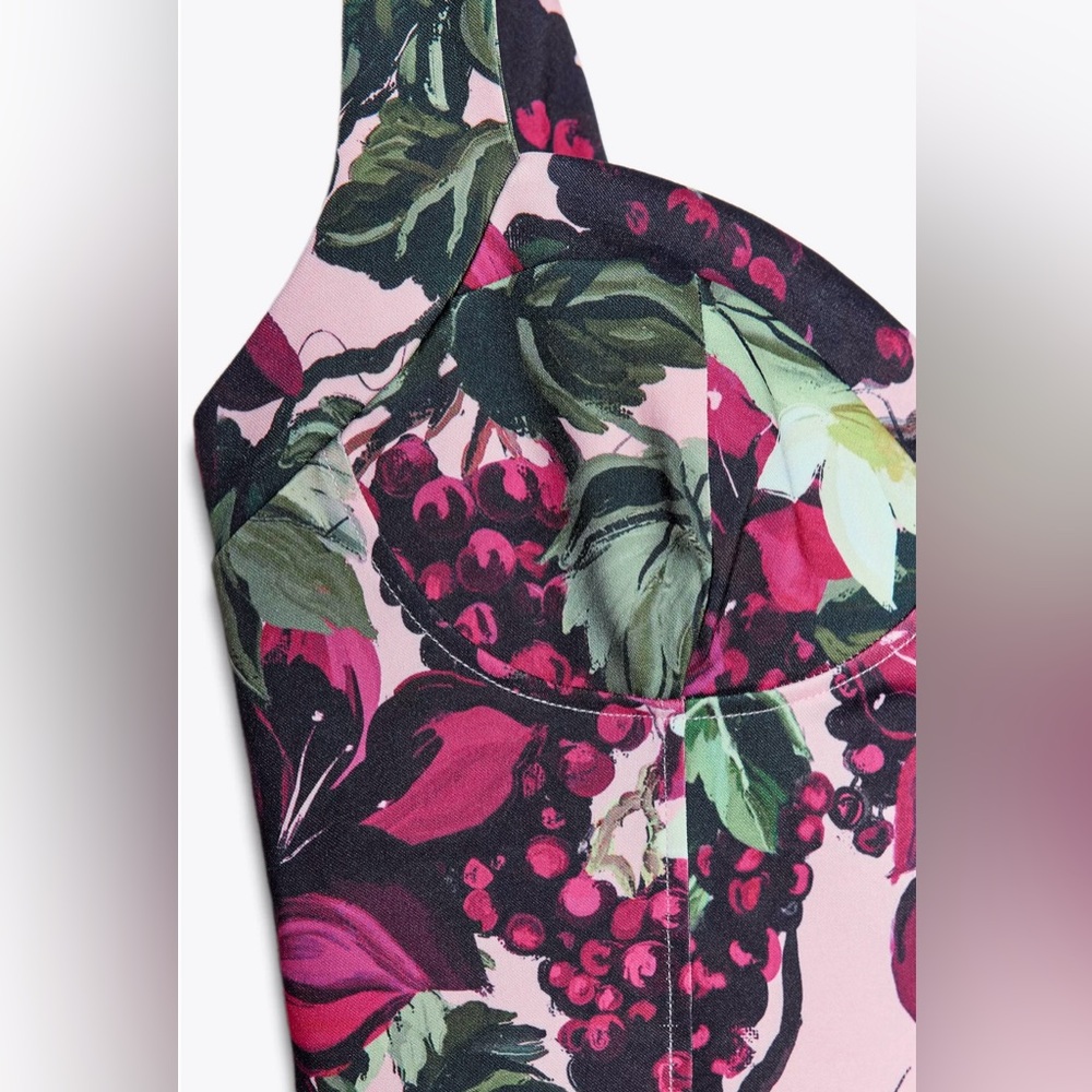 GODET FLORAL DRESS - Picture 6 of 6